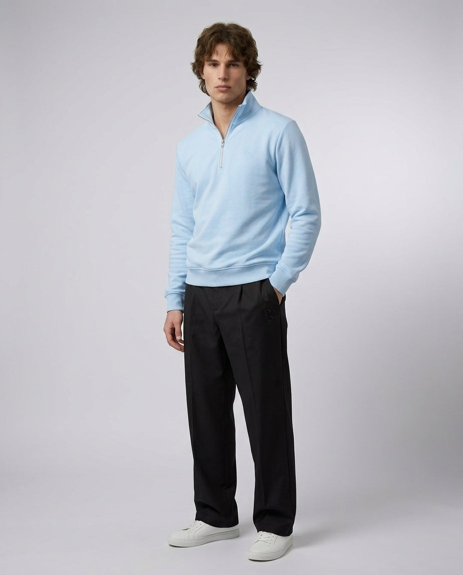 Baby blue Quarter zip