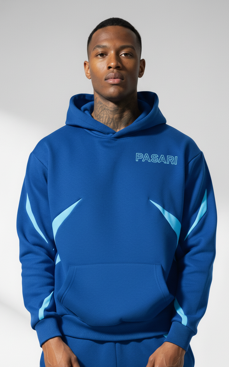Pasari Blue Hoodie